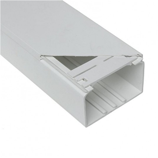 Korytko kablowe 90x60/2m białe 2m -zdjęcie numer 1
