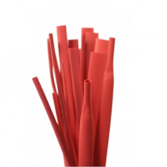 Koszulka termokurczliwa RC 9,5/4,8 CZERWONA/1m/ -zdjęcie numer 1