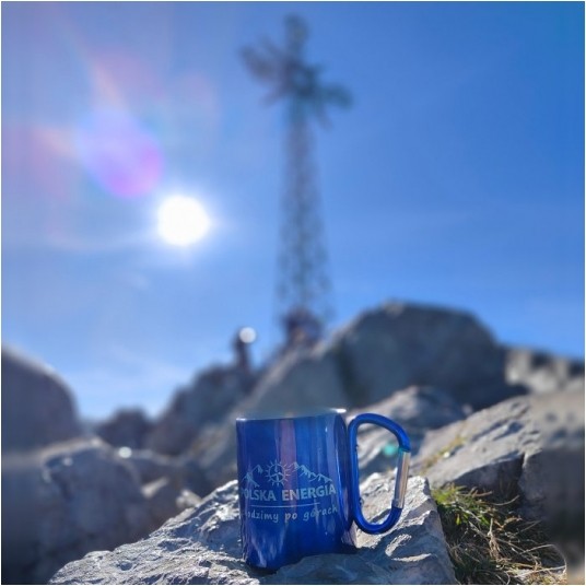 Kubek z karabińczykiem CAMP 250ml grawerowany -zdjęcie numer 3