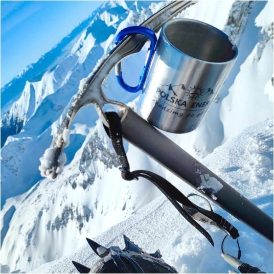 Kubek z karabińczykiem CAMP 250ml grawerowany -zdjęcie numer 5