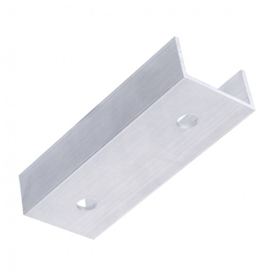 Łącznik aluminiowy skręcany 120x45x25mm SZYNA ALU -zdjęcie numer 1