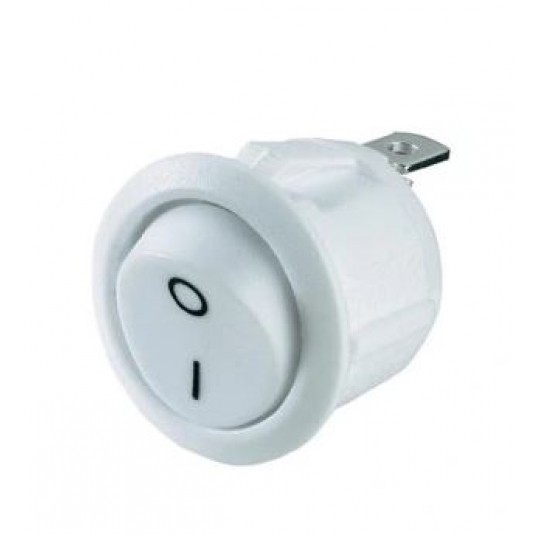 Łącznik kołyskowy okrągły biały -zdjęcie numer 1