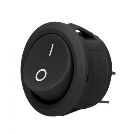 Łącznik kołyskowy okrągły czarny -zdjęcie numer 1