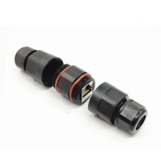 Łącznik mufa 2xRJ45 STP kat.6 IP68 -zdjęcie numer 1