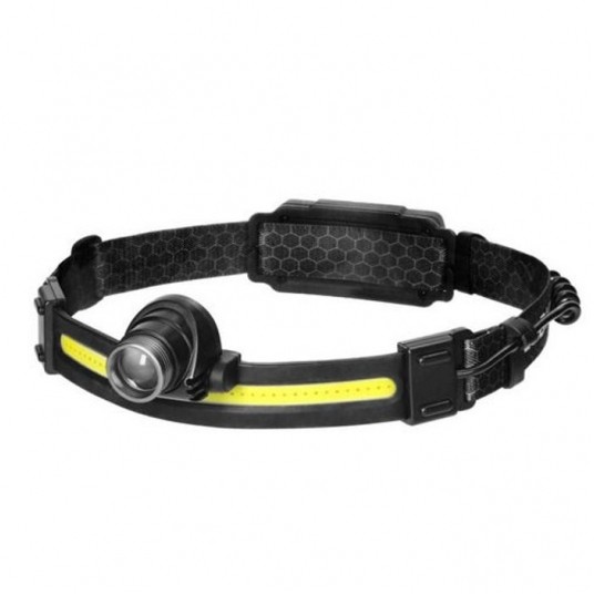 Latarka czołowa LT-9 LED COB + CREE z akum. 1200mA -zdjęcie numer 1