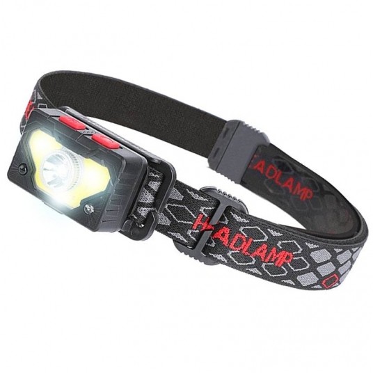 Latarka czołowa LTC LED 4W +COB z akum. 1200mA -zdjęcie numer 1