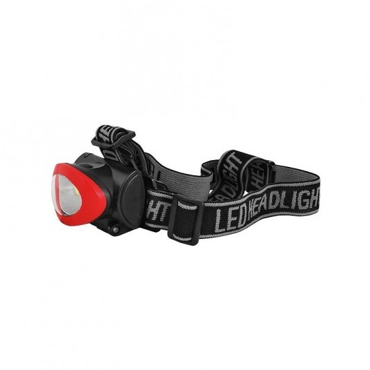 Latarka czołowa LTC LL49 LED COB IP67 czar-czerw -zdjęcie numer 1