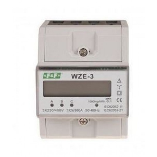 Licznik 3 fazowy energii elektrycznej WZE-3 -zdjęcie numer 1
