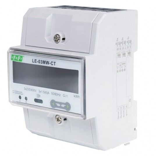 Licznik energii elektrycznej LE-03MW-CT 3F dwukier -zdjęcie numer 1