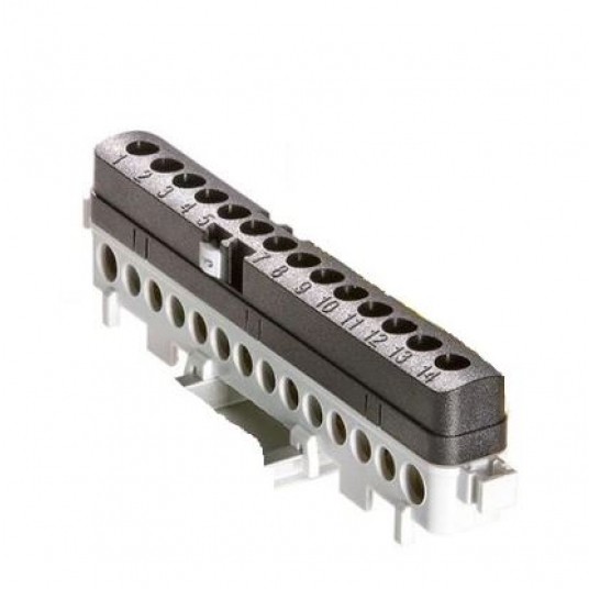 Listwa przyłączeniowa izol. LPI-14 14x16mm czarna -zdjęcie numer 1