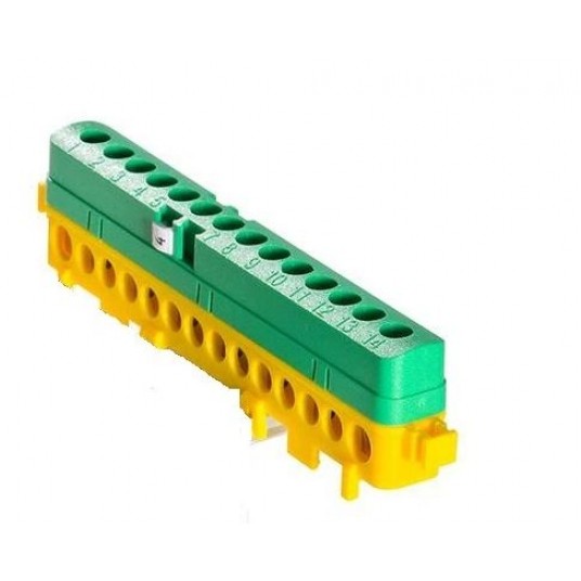 Listwa przyłączeniowa izol LPI-14 14x16mm żołto-zi -zdjęcie numer 1