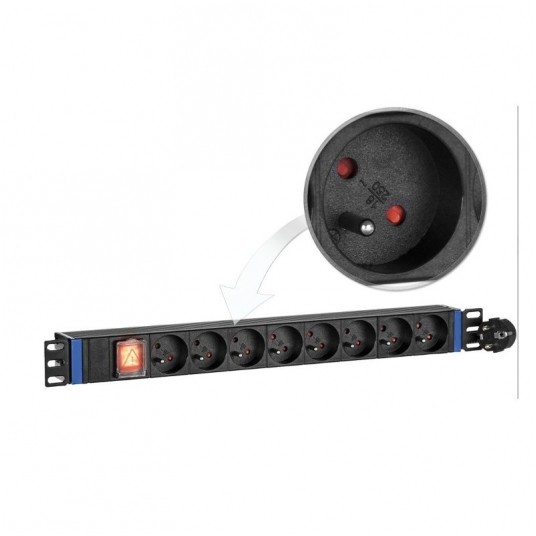 Listwa zasilająca do szaf RACK 8GN-E-P -zdjęcie numer 1