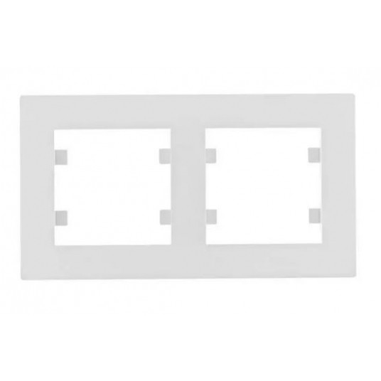 Lumina intense Ramka 2-krotna pozioma biała -zdjęcie numer 1