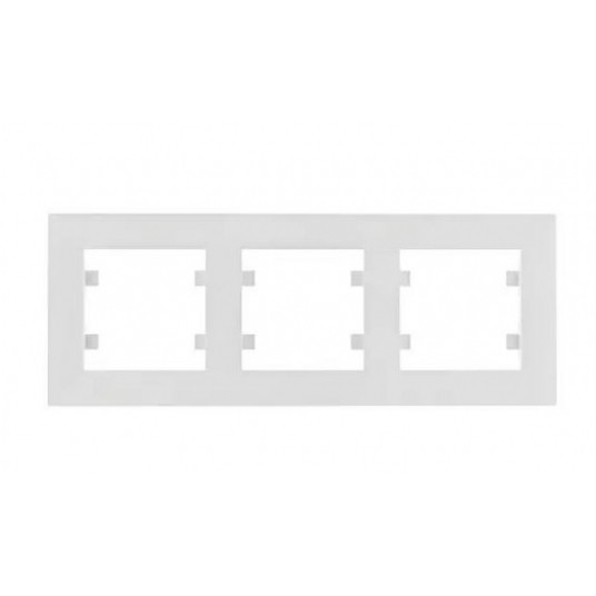 Lumina intense Ramka 3-krotna pozioma biała -zdjęcie numer 1