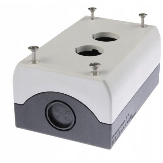 M22-I2 Obudowa kasety 2-otworowa 2mm szara IP67 -zdjęcie numer 1