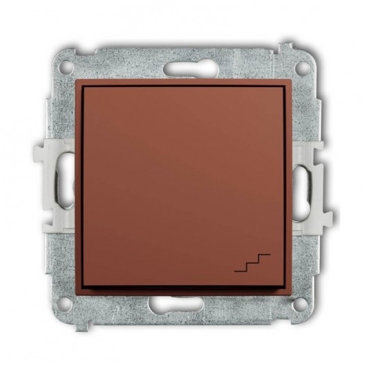 MINI mechanizm łącznika schodowego Karlik terakota -zdjęcie numer 1