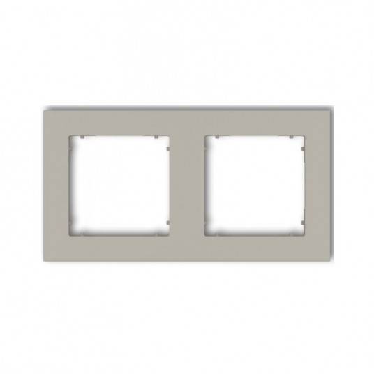 MINI Ramka uniwersalna podwójna kwadr. taupe -zdjęcie numer 1