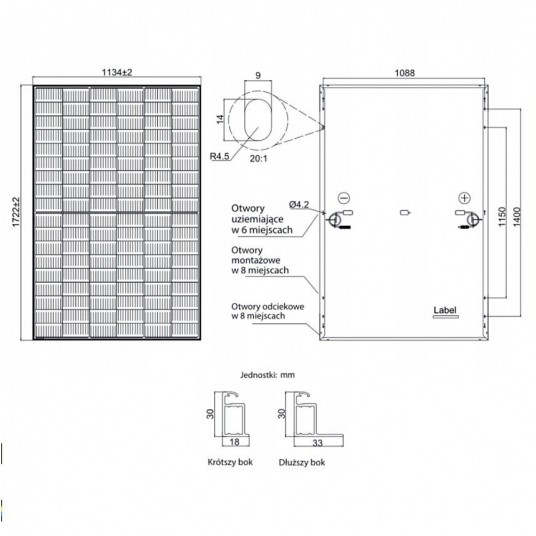 Moduł fotowoltaiczny 415Wp JAM54S30-415/GR BF 30mm -zdjęcie numer 2