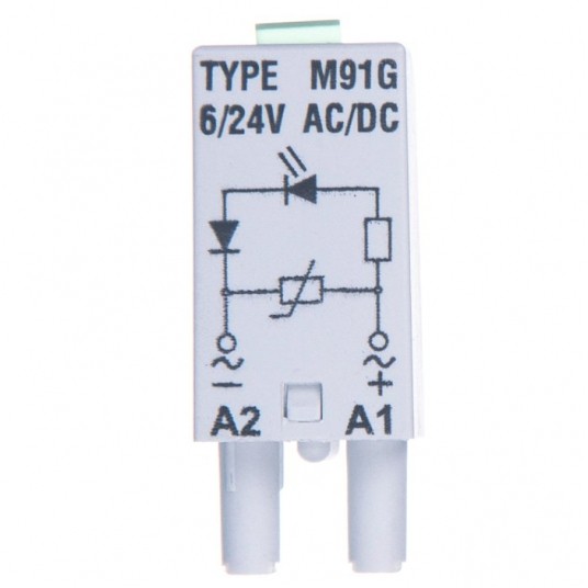Moduł sygnalizacyjny LV 6-24V AC/DC M19G szary -zdjęcie numer 1