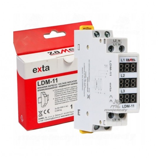 Modułowy wskaźnik napięcia 3-faz LDM-11 cyfrowy -zdjęcie numer 1