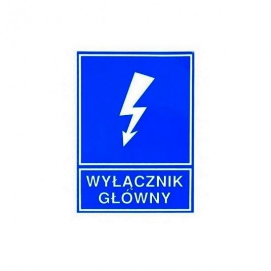 Naklejka ostrzegawcza TZI W.GL. 52X74S -zdjęcie numer 1