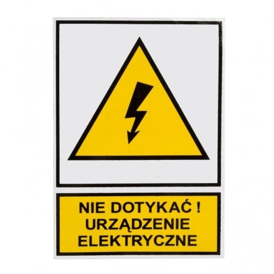 Naklejka ostrzegawcza TZO N.D.U.E. 74X105S -zdjęcie numer 1