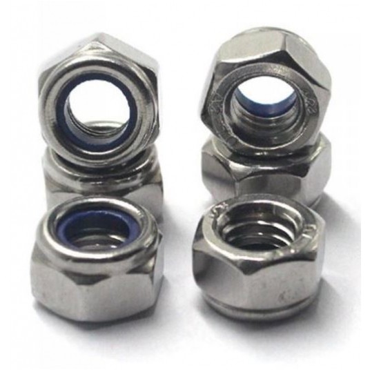 Nakrętka M10 samohamowana z wkładką niemetalową -zdjęcie numer 1