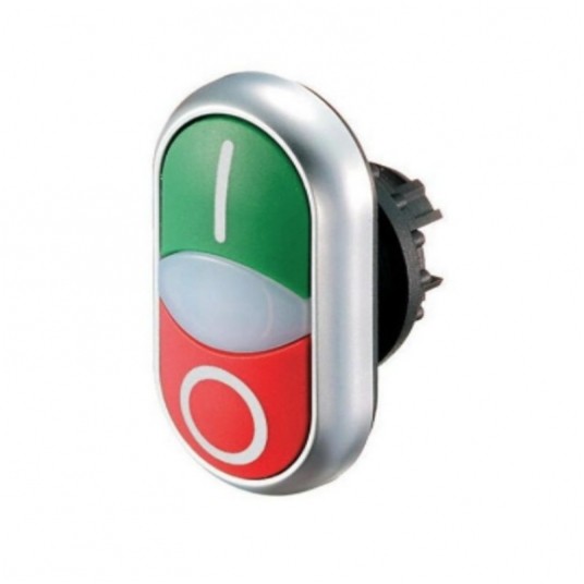 Napęd przycisku podw. M22-DDL-GR-X1/X0 ziel/czerw -zdjęcie numer 1