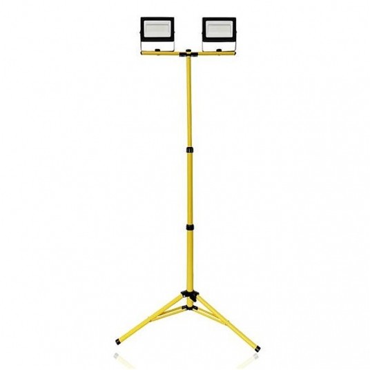 Naświetlacz LED na statywie 2x50W neutralny 9000lm -zdjęcie numer 1
