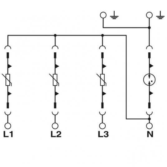 Ogranicznik Przepięć AC VAL-MS 335/12,5/3+1 T1/T2 -zdjęcie numer 2