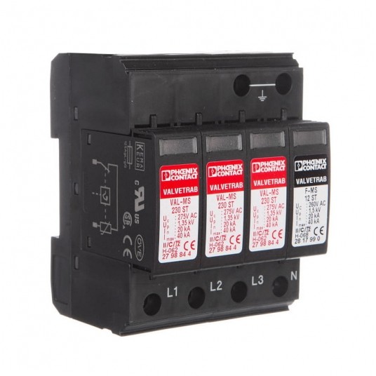 Ogranicznik Przepięć AC VAL-MS230/3+1 T2 PHOENIX -zdjęcie numer 1