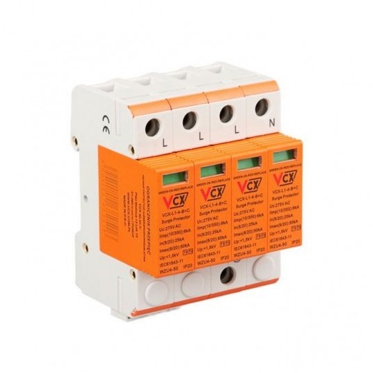 Ogranicznik przepięć AC-VCX B+C 4P (T1+T2) -zdjęcie numer 1
