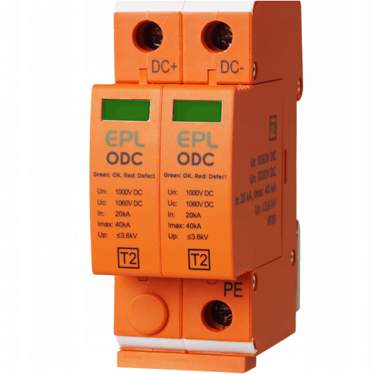 Ogranicznik przepięć DC 2P 1000V APV-OPS-2P-T1+T2 -zdjęcie numer 1