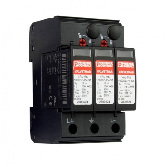 Ogranicznik Przepięć DC VAL-MS 1000DC-PV 2+V T2 -zdjęcie numer 1