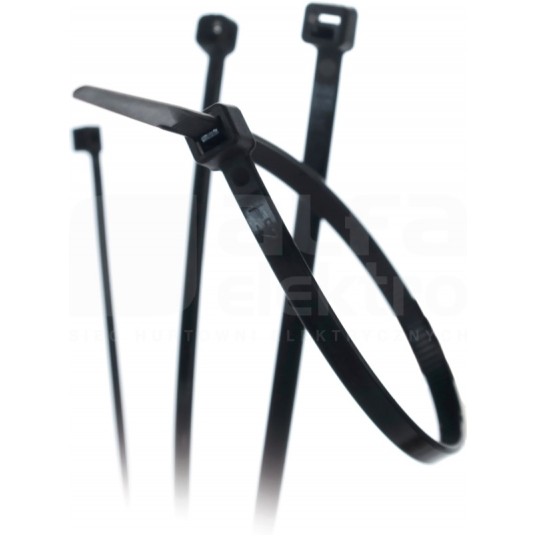 Opaska kablowa 200x3.5mm UV Czarna 100szt.CV200IW -zdjęcie numer 1