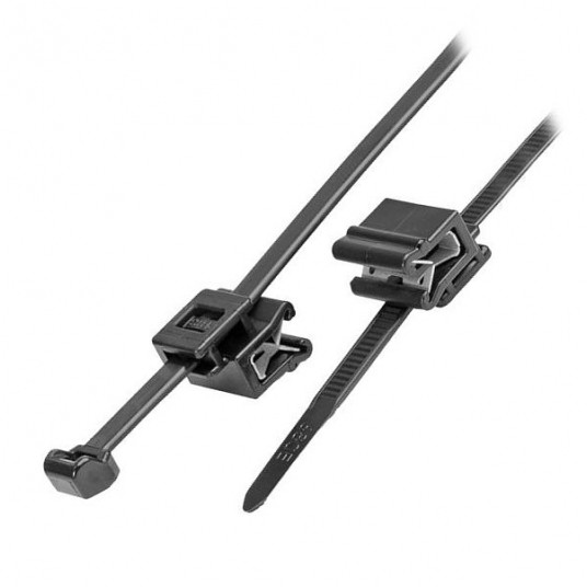 Opaska kablowa z klipsem 4,8x200mm do ramy 1-3mm -zdjęcie numer 1