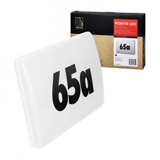 Oprawa oświetleniowa PORFIR LED 12W z nr domu -zdjęcie numer 1