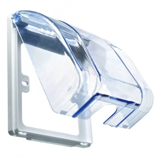 Osłona ścienna z klapką na gniazdko elektryczne -zdjęcie numer 1