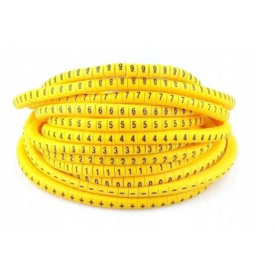 Oznacznik przewodów cyfry OZ-0 / 1-10 /100szt -zdjęcie numer 1