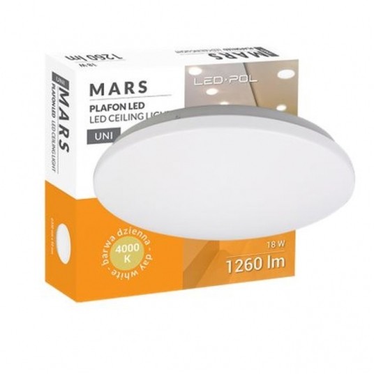 Plafon LED MARS 12W/840 4000K 1300lm -zdjęcie numer 1
