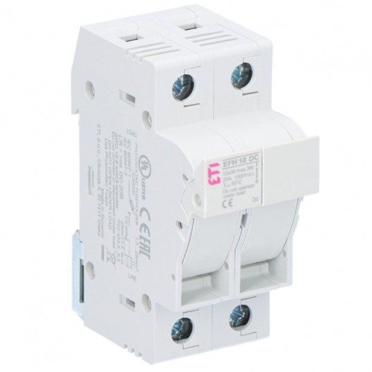 Podstawa bezpiecznika PV DC 10x38mm EFH 10 DC 2P -zdjęcie numer 1