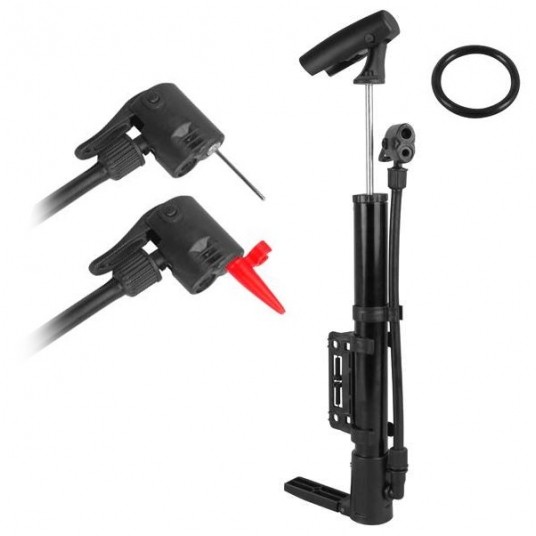 Pompka rowerowa RW22 z końcówkami -zdjęcie numer 1