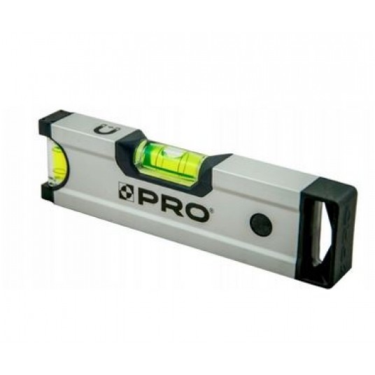 Poziomica PRO600 anod.srebrna magn. 17cm -zdjęcie numer 1