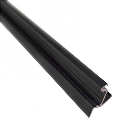 Profil do taśm LED kątowy 2m czarny -zdjęcie numer 1