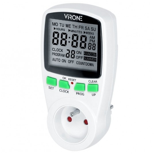 Programator czasowy elektroniczny 230V wyśw. DT-1 -zdjęcie numer 1