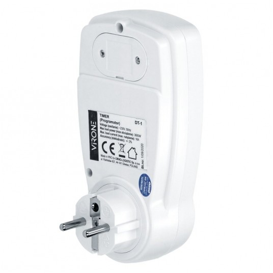 Programator czasowy elektroniczny 230V wyśw. DT-1 -zdjęcie numer 2
