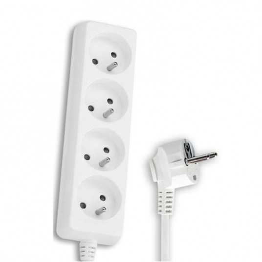 Przedłużacz 4 gniazda z uziem. 1,5m czarny+ wył. -zdjęcie numer 1