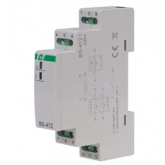 Przekaźnik bistabilny BIS-412 LED 230V grupowy -zdjęcie numer 1