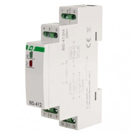 Przekaźnik bistabilny BIS-412M 230V grupowy pamięć -zdjęcie numer 1