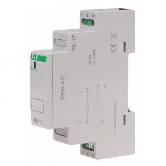 Przekaźnik elektromagnetyczny 1P 16A AC PK-1P-230 -zdjęcie numer 1